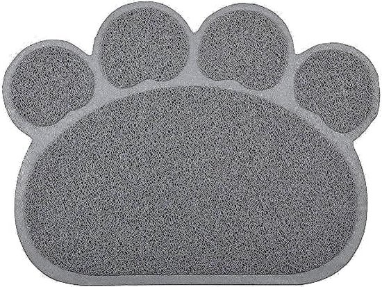 Yimobra Kattenbakmat, 91,4 x 60 cm kattenbakmat met kattenbakvulling, zachte kattenbakmat, gemakkelijk schoon te maken, antislip, waterbestendig, kattenvrije vloeren, theeblauw