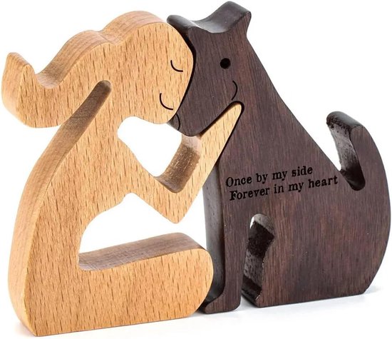 Breng Warmte en Persoonlijkheid in Uw Huis met het Familie Puppy Houten Beeldje Breng Warmte en Persoonlijkheid in Uw Huis met het Familie Puppy Houten Beeldje