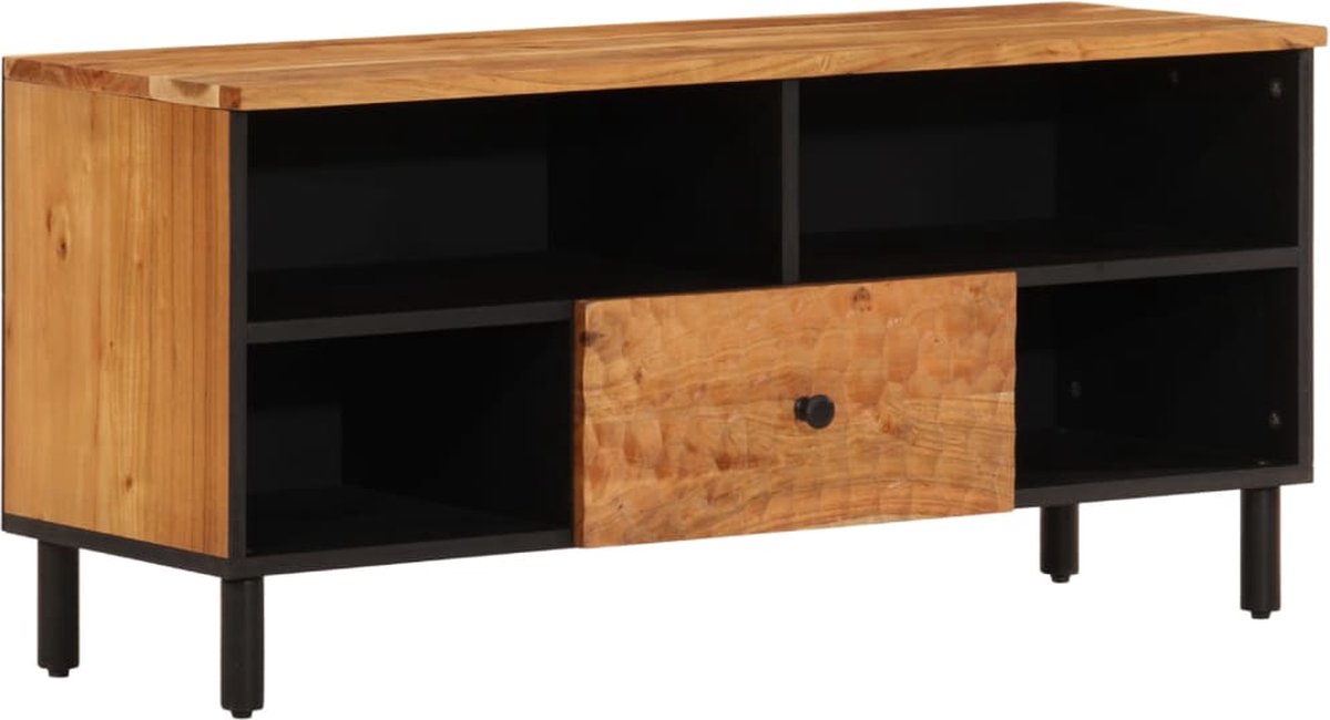 vidaXL - Tv-meubel - 100x33x46 - cm - massief - acaciahout