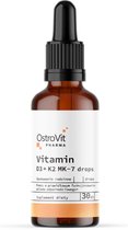 Vitaminen - Vitamin D3 2000 IU + K2 100ug - Druppels - Pharma - 30ml OstroVit