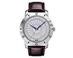 Tissot Heritage Navigator 160th Anniversary T0786411603700 Horloge - Leer - Bruin - Ø 43 mm