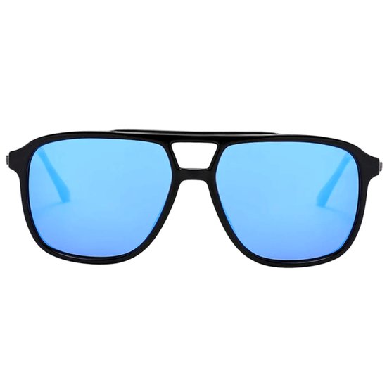 Fako Sunglasses® - Zonnebril Vierkant - Polariserend - Polarized Zonnebril - Heren Zonnebril - Dames Zonnebril - Model Jack - Blauw van Fako Sunglasses® — afbeelding 3