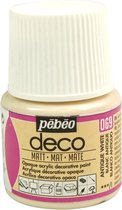 Verf antiek wit - acryl mat - 45 ml - Pébéo