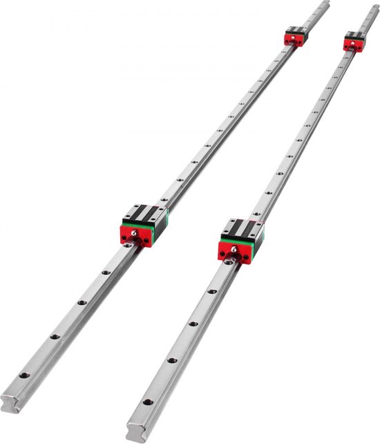 Foto: Lineaire rails 15 1500mm 2x lineaire geleidingsrail 4x vierkant type lagerblok matige kosten