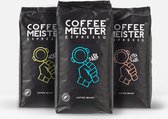 CoffeeMeister- proefpakket koffiebonen - 3 x 1000g - giftset