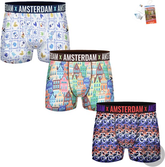 Amsterdam Boxershorts 3-Pack - Heren - Hollands Glorie 002 - Maat: L