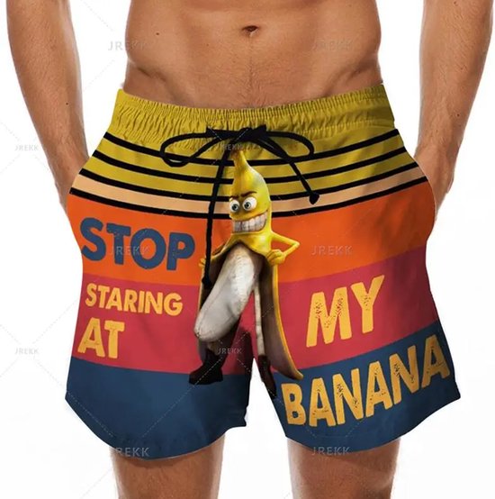 Stop staring at my Banana Zwembroek - Banaan - Grappige zwemkleding - Korte broek