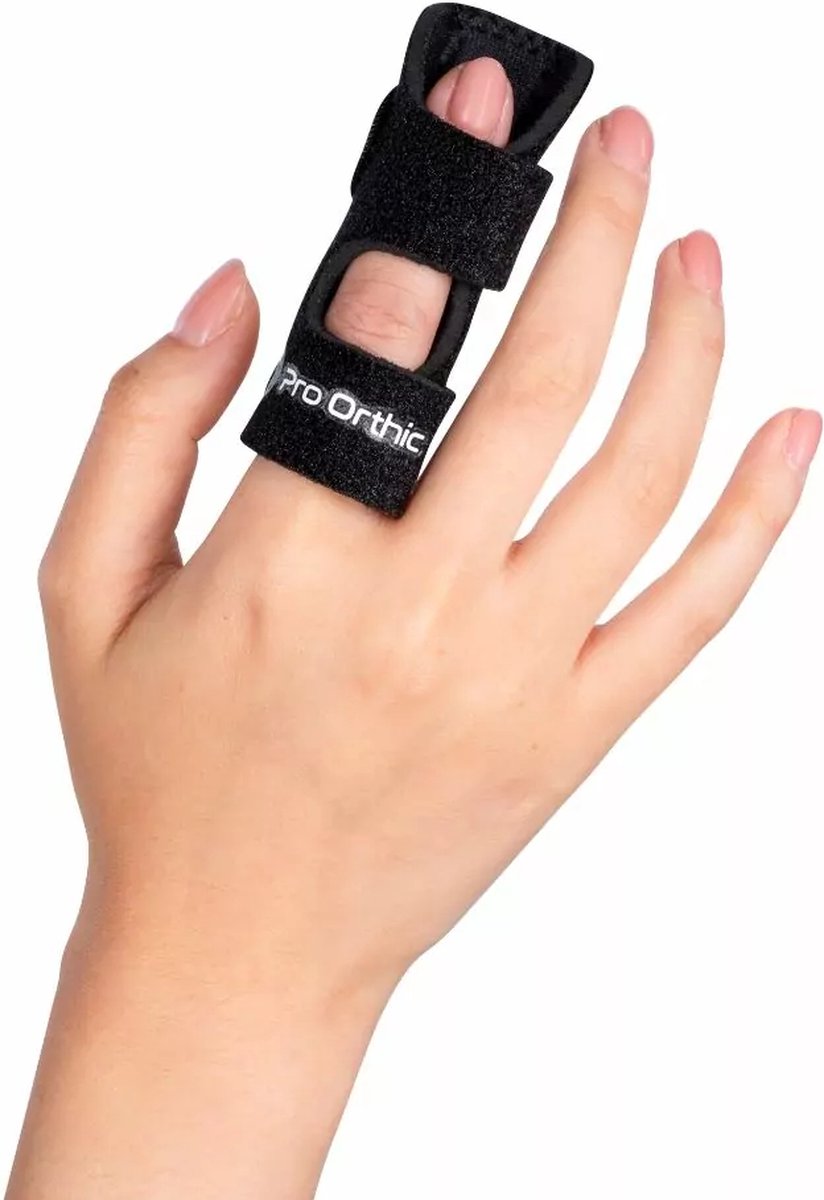 Goedkoopste Pro Orthic - Finger Splint - One Size - Zwart - Klittenband