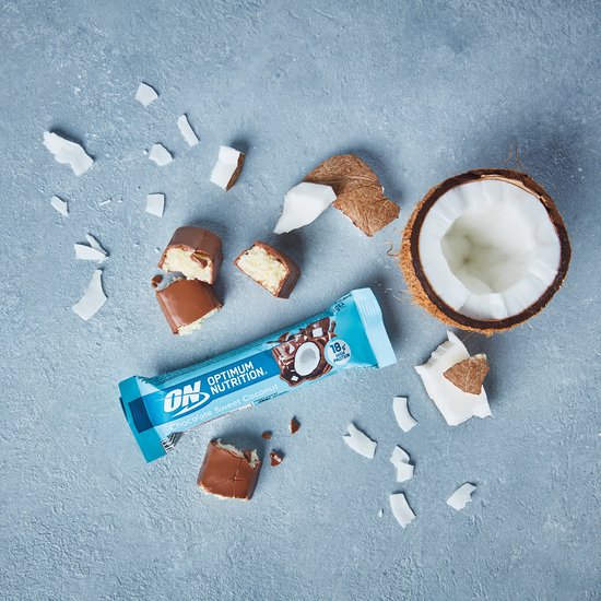 Optimum Nutrition Protein Bars - Chocolate Sweet Coconut Proteine Repen - Protein Bar - 12 Eiwitrepen (700 gram) van Merkloos — afbeelding 4
