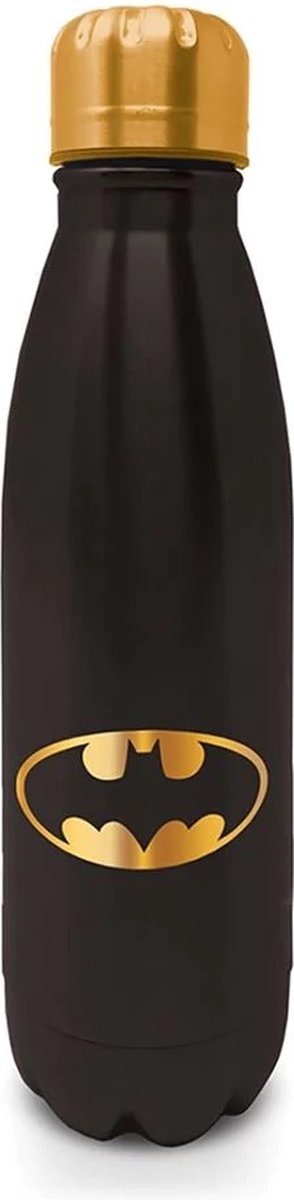 DC Comics Batman - Bat signaal Zwart en Goud Metalen Drinkfles
