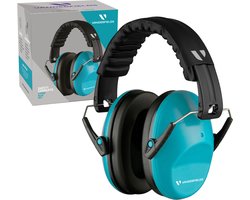 Vanderfields Gehoorbescherming Kinderen - Gehoorbeschermers Kinderen - Oorkappen Kinderen - 3-16 jaar - 26 dB - Licht Blauw - V-Star