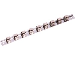 Doppenrails, 1/2 duims, voldoende voor 9 doppen, doprail, dophouder