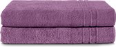 Bol.com Komfortec Set van 2 Handdoeken 80x200 cm - 100% Katoen - XXL Saunahanddoeken - Badlaken - Strandlaken - Badhanddoek- Dou... aanbieding