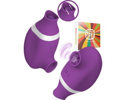 PureVibe® Oral Air-Pulse Lover Likkende Clitoris stimulator luchtdruk vibrator - vibrators voor vrouwen - Paars