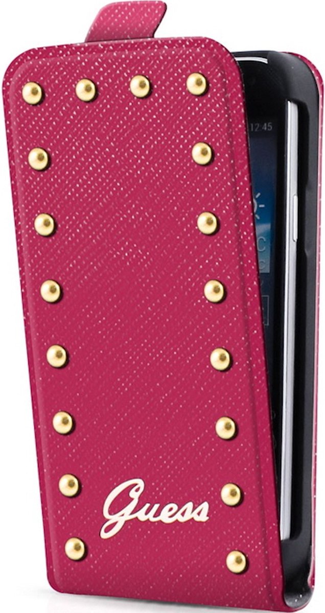 Guess Studded Flip Case - Geschikt voor Apple iPhone 5C - Roze