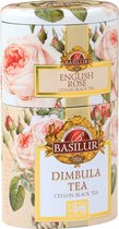 BASILUR English Rose & Dimbula 2 en 1 - Thee noir en vrac dans une boîte décorative, 100 g