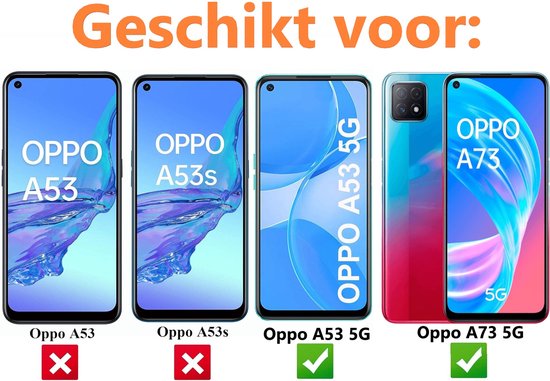 Étui portefeuille Book case Adapté pour : Oppo A73 5G & A53 5G - Grijs