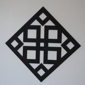 Geometrische wandpaneel type 14 - unieke wanddecoratie - 40 x 40 cm