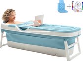 HelloBath® Opvouwbaar bad - Zitbad - Inklapbaar - Bath Bucket - Goliath XL - 157 CM LANG - Incl. Badkussen, Badlamp en Afvoerslang tot 3 meter