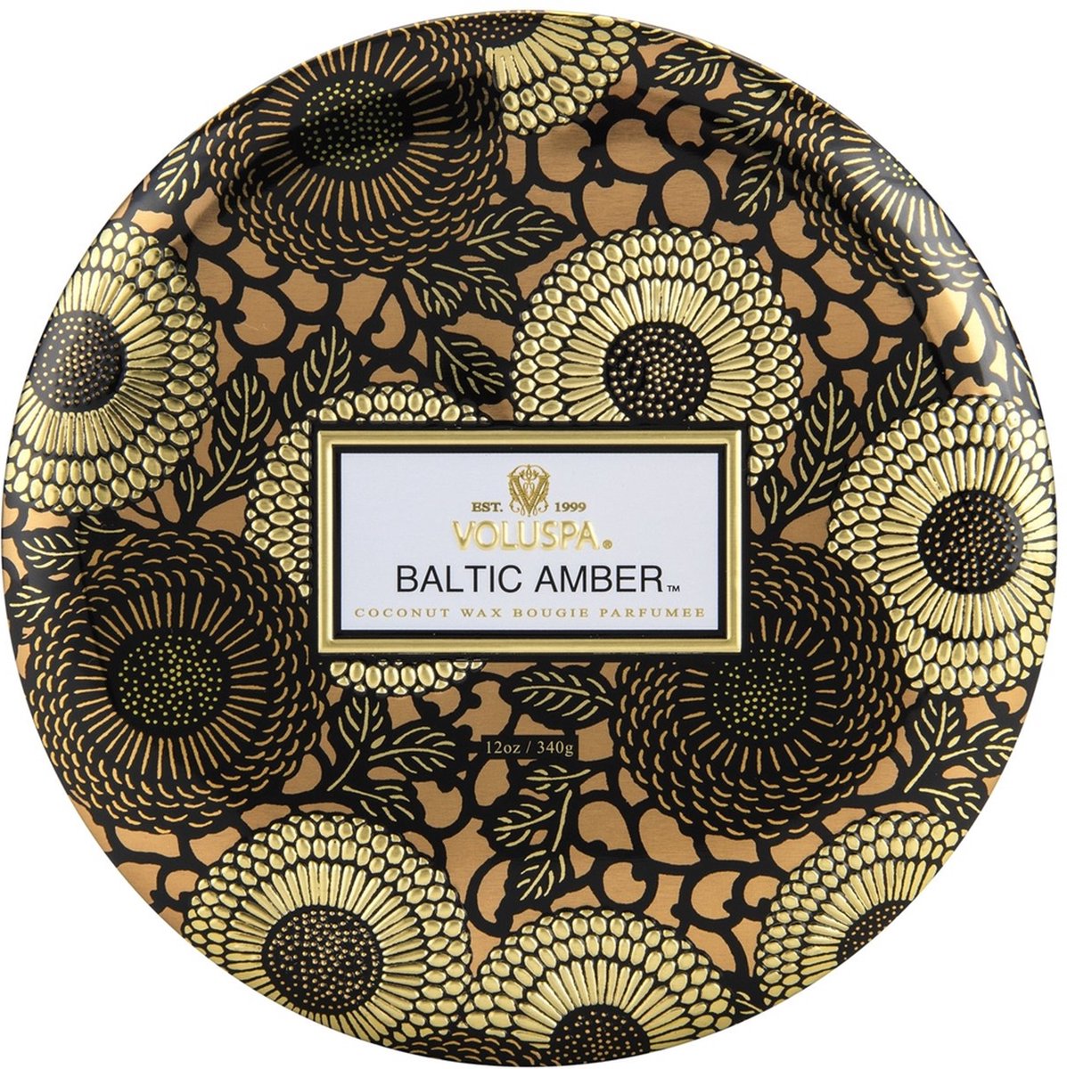 Voluspa 3 Wick - Geurkaars - 340gr - Baltic Amber