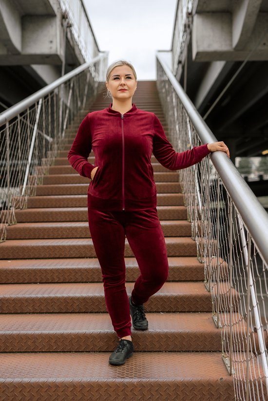 Survêtement pour femmes de haute qualité / Costume de maison / Costume de jogging | Survêtement | Fitness / Vêtements de Sports / Bordeaux S