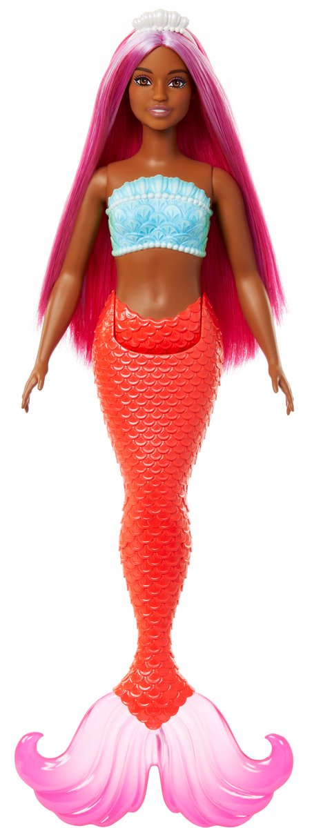 Barbie Zeemeerminpop - Met magenta haar - 32 cm - Barbiepop