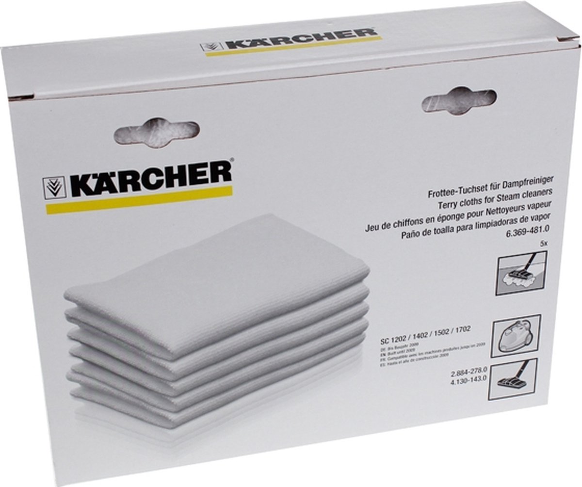 Karcher Katoenen Vloerdoeken groot (5 st)