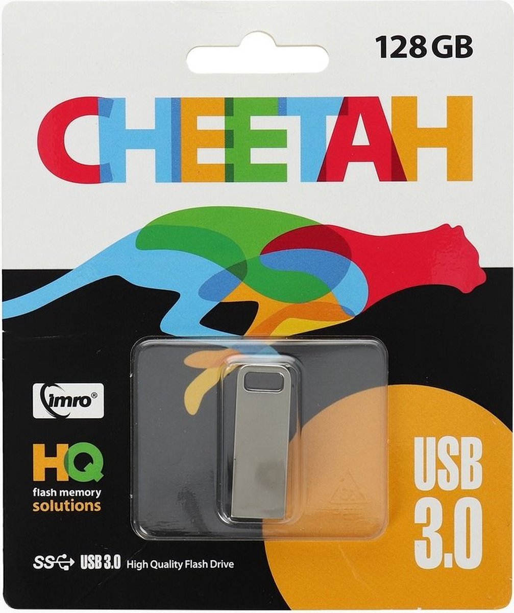Imro - Usb stick - Geheugenkaart - Usb 3.0 - High Speed - 128 GB - Grijs