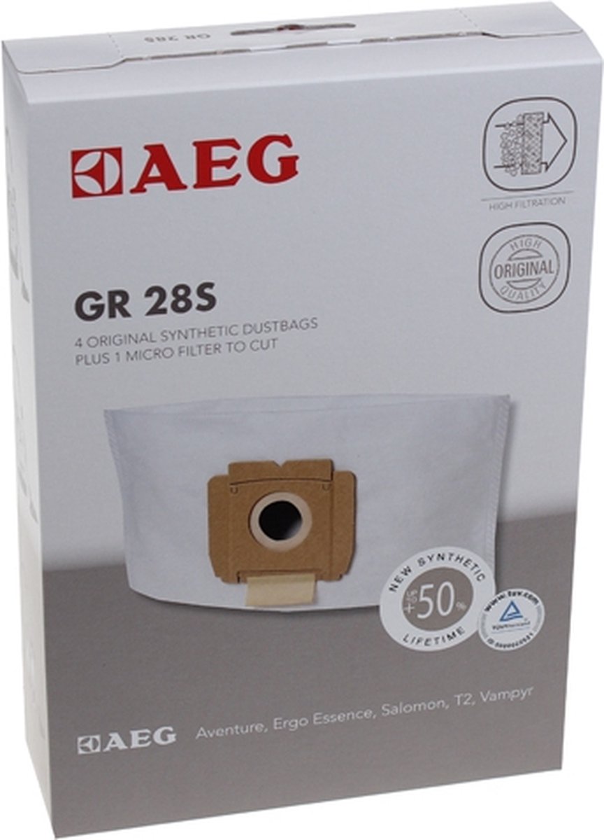 AEG GR28S - Stofzuigerzakken - 4 stuks