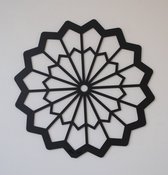 Geometrische wandpaneel type 6 - unieke wanddecoratie - 40 x 40 cm