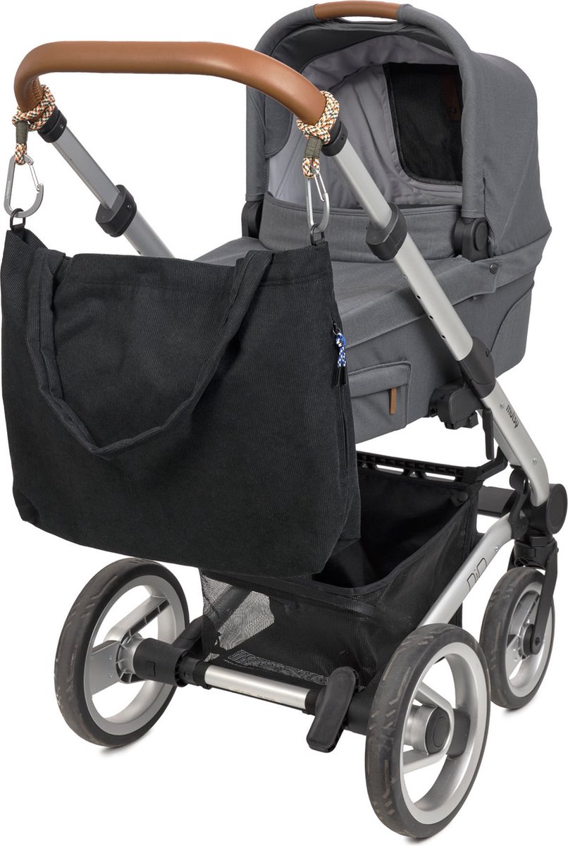 LÄSSIG Luiertas MIX Shopper Koord black