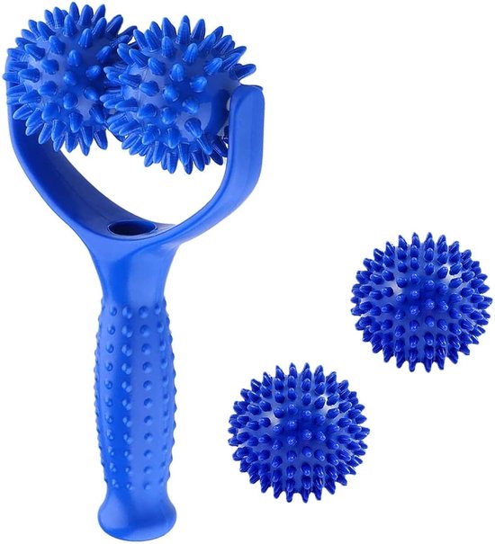7 stuks vingertrainer, handtrainer, artritis handbal, met opbergzakje, egelbal van zacht rubber, vingerstretcher, voor handtherapie, greepversterking, vermindert stress, angstvermindering