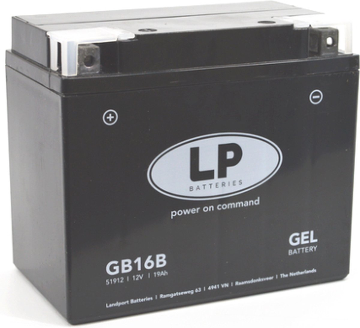 LANDPORT (LP) GB16B MOTOR GEL ACCU 12 VOLT 19,0 AH (51912 - MG LB16-4)