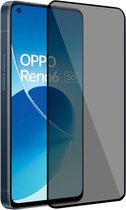Geschikt voor OPPO Reno 6 - Privacy Screenprotector - Beschermglas - Privé GuardCover