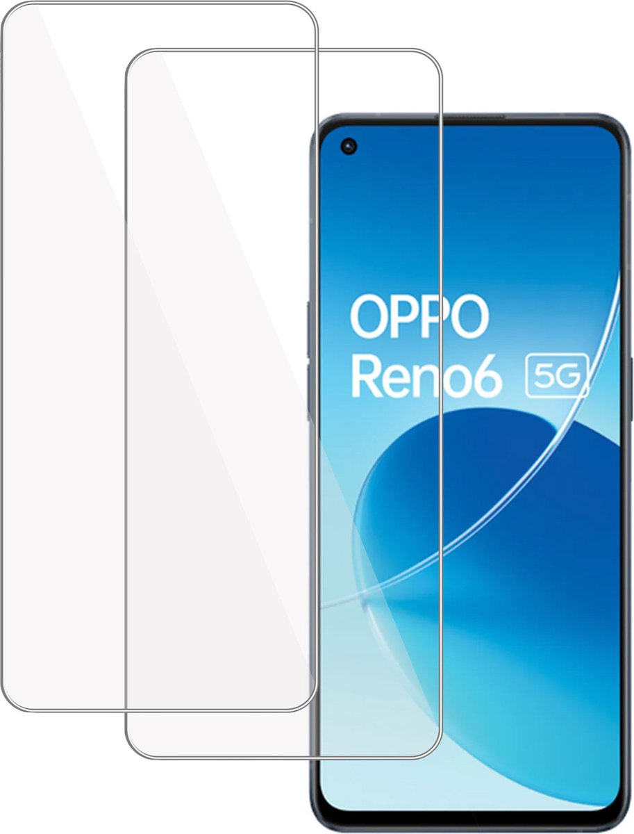 2x Screenprotector geschikt voor OPPO Reno 6 – Gehard Glas - Proteqt+