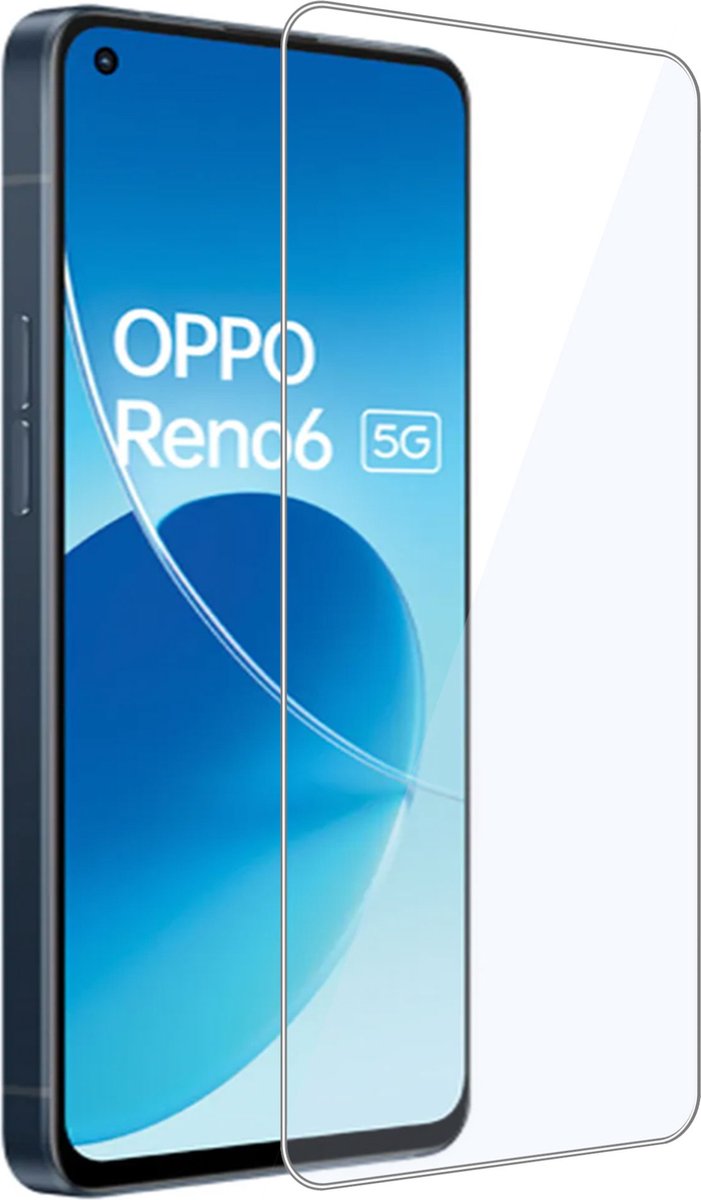 Geschikt voor OPPO Reno 6 - Screenprotector - Beschermglas - GuardCover