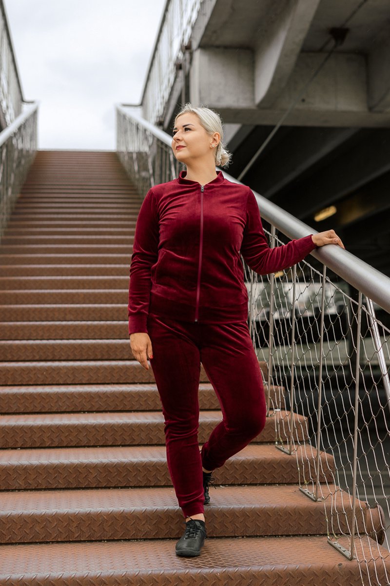 High Quality Women's Tracksuit / House Suit / Jogging Suit | Tracksuit | Fitness / Sports Clothing / Bordeaux M