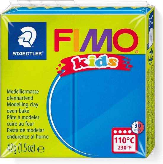 Pâte à modeler Fimo enfants 42g bleu 8030-3