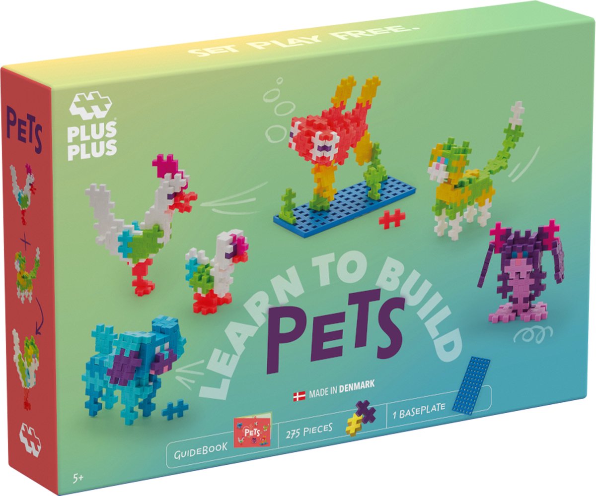 Plus-Plus Learn to Build dieren 275 delige bouwset - 3962 - Bouwspeelgoed - Constructiespeelgoed - Set met bouwstenen - Vanaf 5 jaar — afbeelding 10