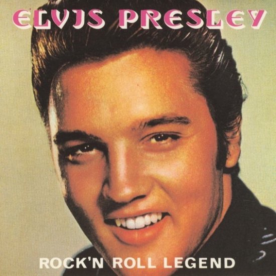 Metalen Wandbord van de LP Cover - Elvis Presley - Rock N Roll Legend