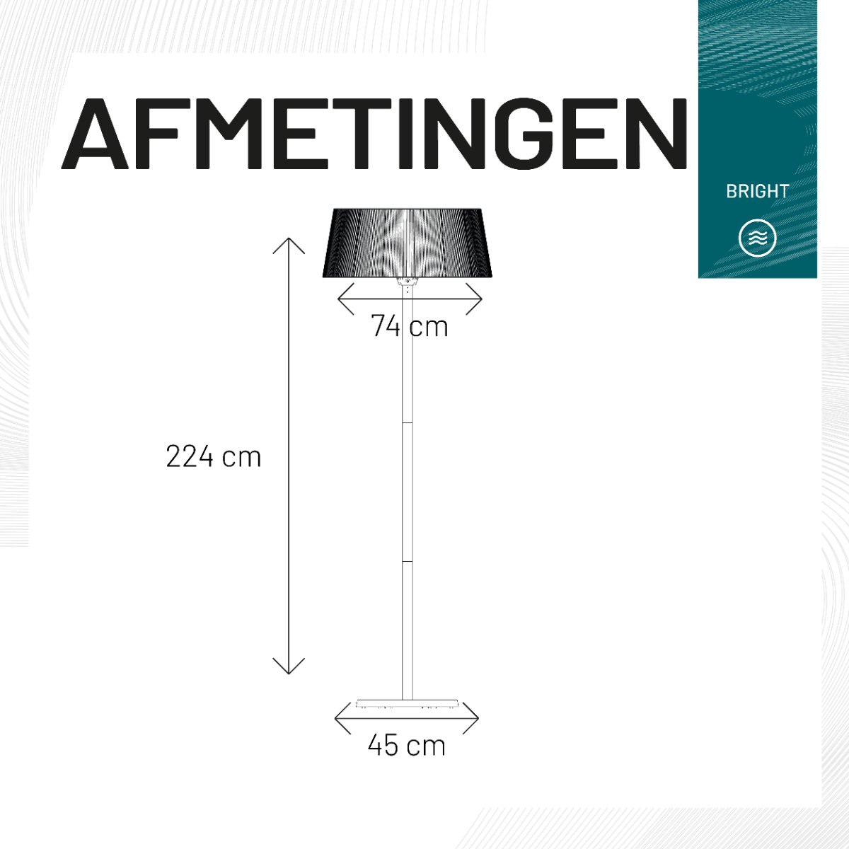 Sunred Artix Bright 2100 W - Freestanding patio heater - White