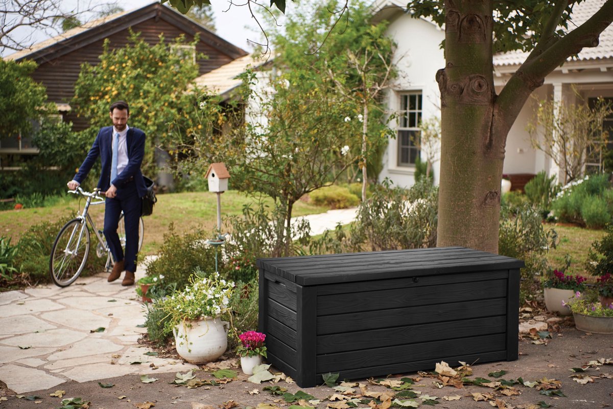 Keter Eastwood Opbergbox - 570L - 155x72,4x64,4cm - Antraciet