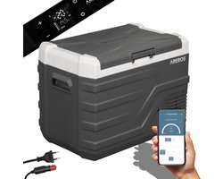 AREBOS Compressor Koelbox - Koelbox Elektrisch 12V 230 Volt - Koelbox Auto - 35L - Temperatuurregeling via APP of LCD-touchscreen