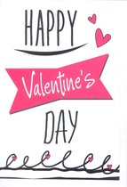Valentijnskaart Een leuke kaart met lieve hartjes. Een mooie wenskaart voor jouw Valentine!