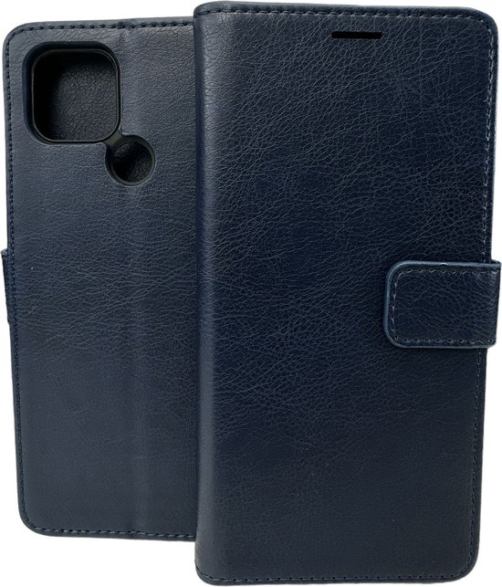 Étui portefeuille pour livre adapté à : Oppo A15 - Blauw