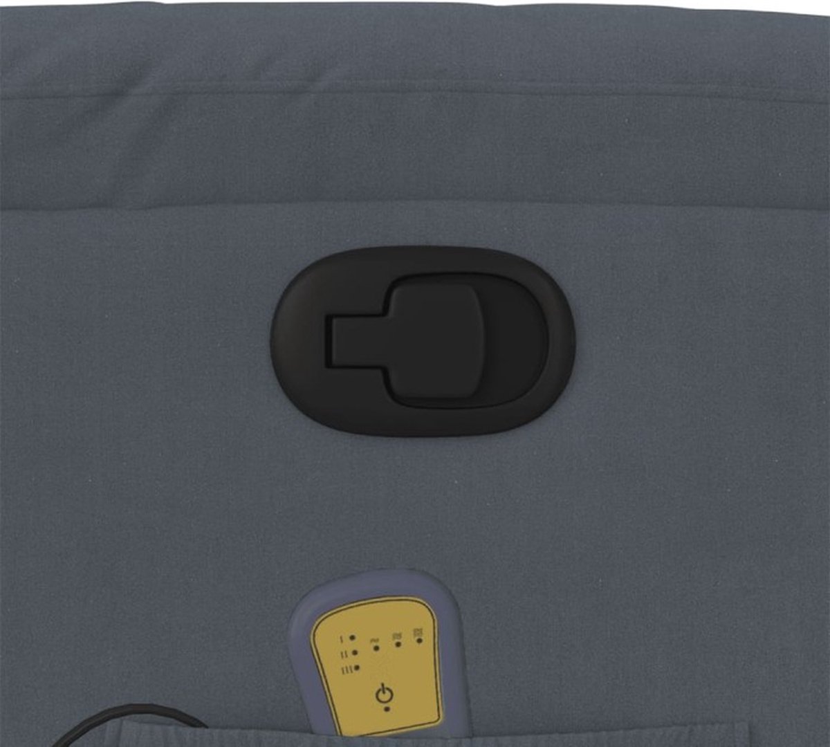 Afbeelding 2 van vidaXL Massagestoel Verstelbaar Fluweel Donkergrijs