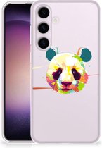 Back Case TPU Siliconen Hoesje Geschikt voor Samsung Galaxy S24 Smartphone hoesje Panda Color
