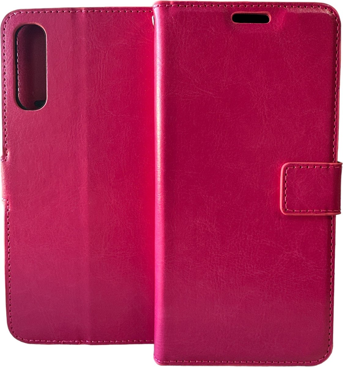 Portemonnee Book Case Hoesje Geschikt voor: Samsung Galaxy A70 & A70S - Roze