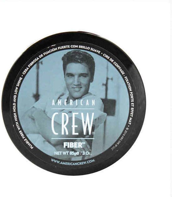 Deksel van American Crew Fiber met een foto van Elvis Presley.