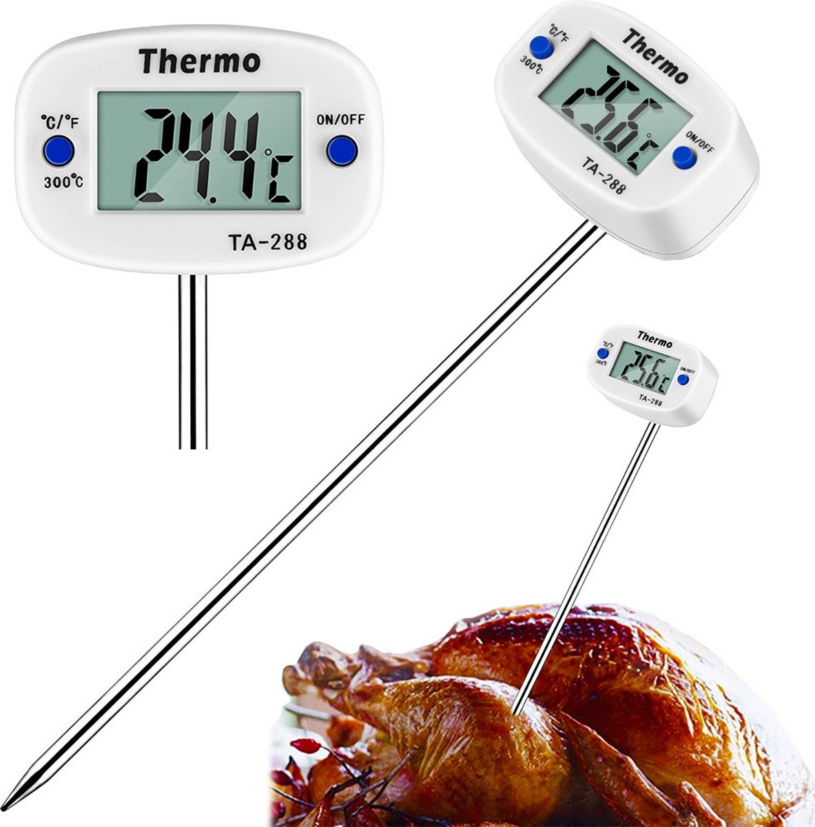 Digitale Keukenthermometer - van -50° tot 300°
